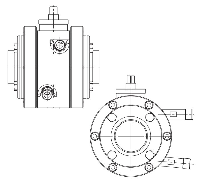 Picture of Hygienic Ball Valves with Flushing connection